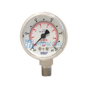 Đồng hồ đo áp suất cho môi chất tinh khiết (High Purity Pressure Gauge) hãng WIKA/Germany