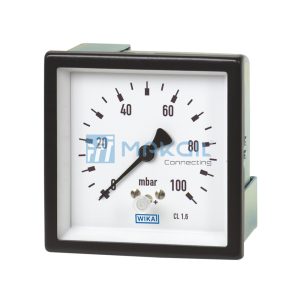 Đồng hồ đo áp suất thấp dạng vuông lắp bảng (Edgewise Panel Capsule Pressure Gauge) hãng WIKA/Germany