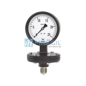 Đồng hồ đo áp suất dạng màng (Diaphragm Pressure Gauge) vỏ gang hãng WIKA/Germany