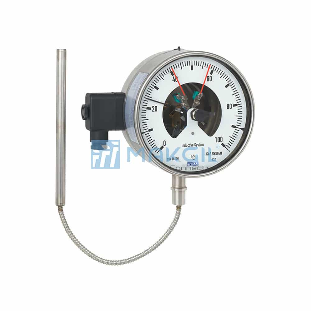WIKA TGS73_Đồng hồ nhiệt độ ba kim tiếp điểm điện dạng gas-actuated hãng WIKA/Germany