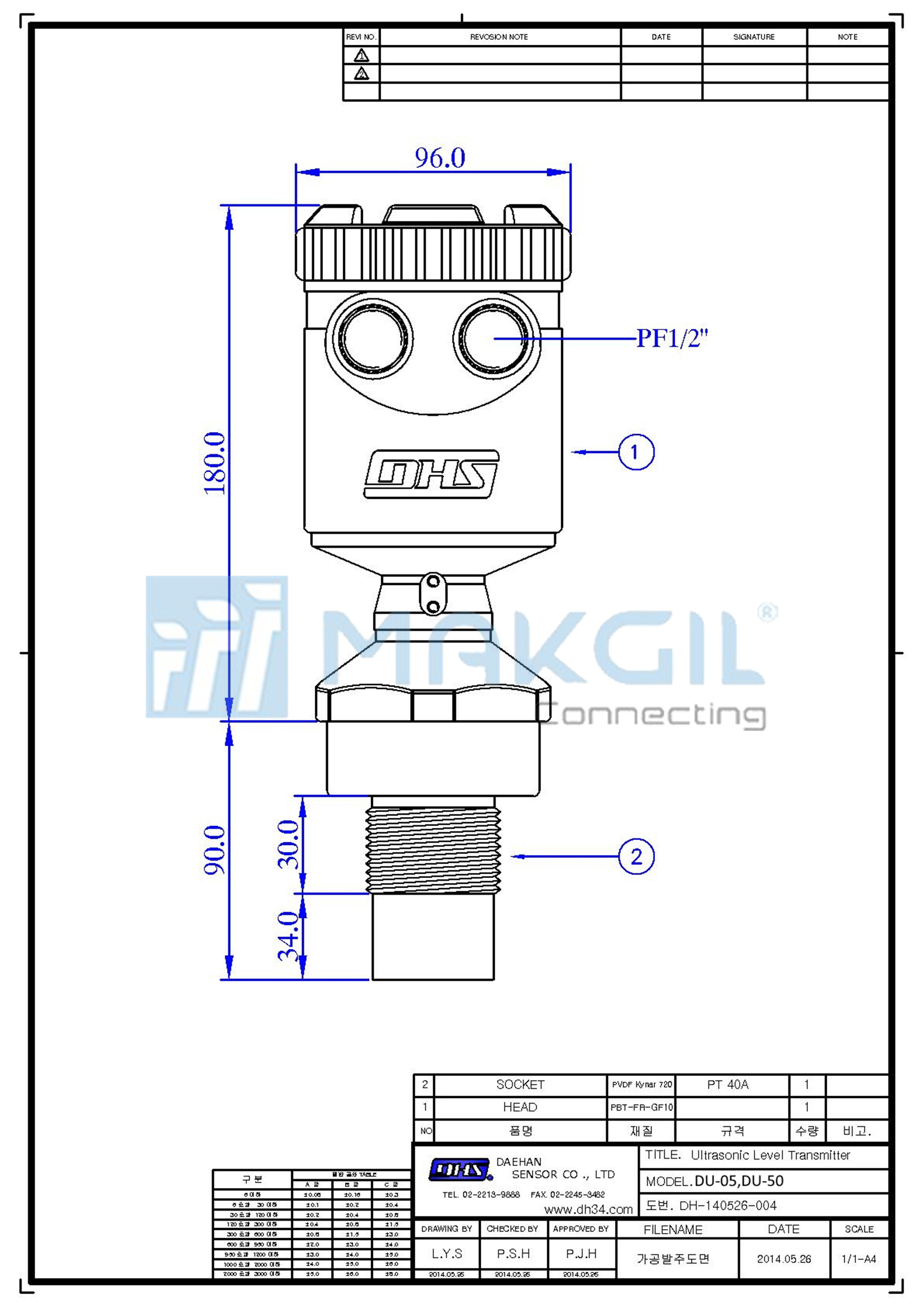 kich_thuoc_cam_bien_do_muc_sieu_am_ultrasonic_transmitter_daehan_DU-05